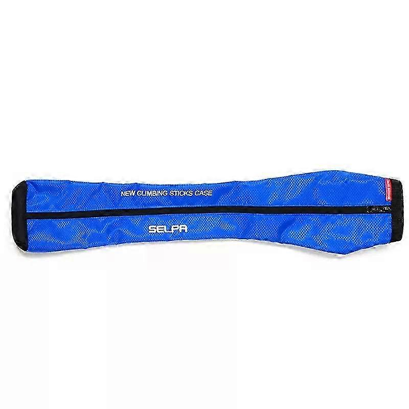 Υπαίθρια μπαστούνι μεταφοράς Αδιάβροχη θήκη αποθήκευσης δεκανικιών Τσάντα πόλων πεζοπορίας Backpacking τσάντα μεταφοράς (χωρίς ραβδί) - μπλε