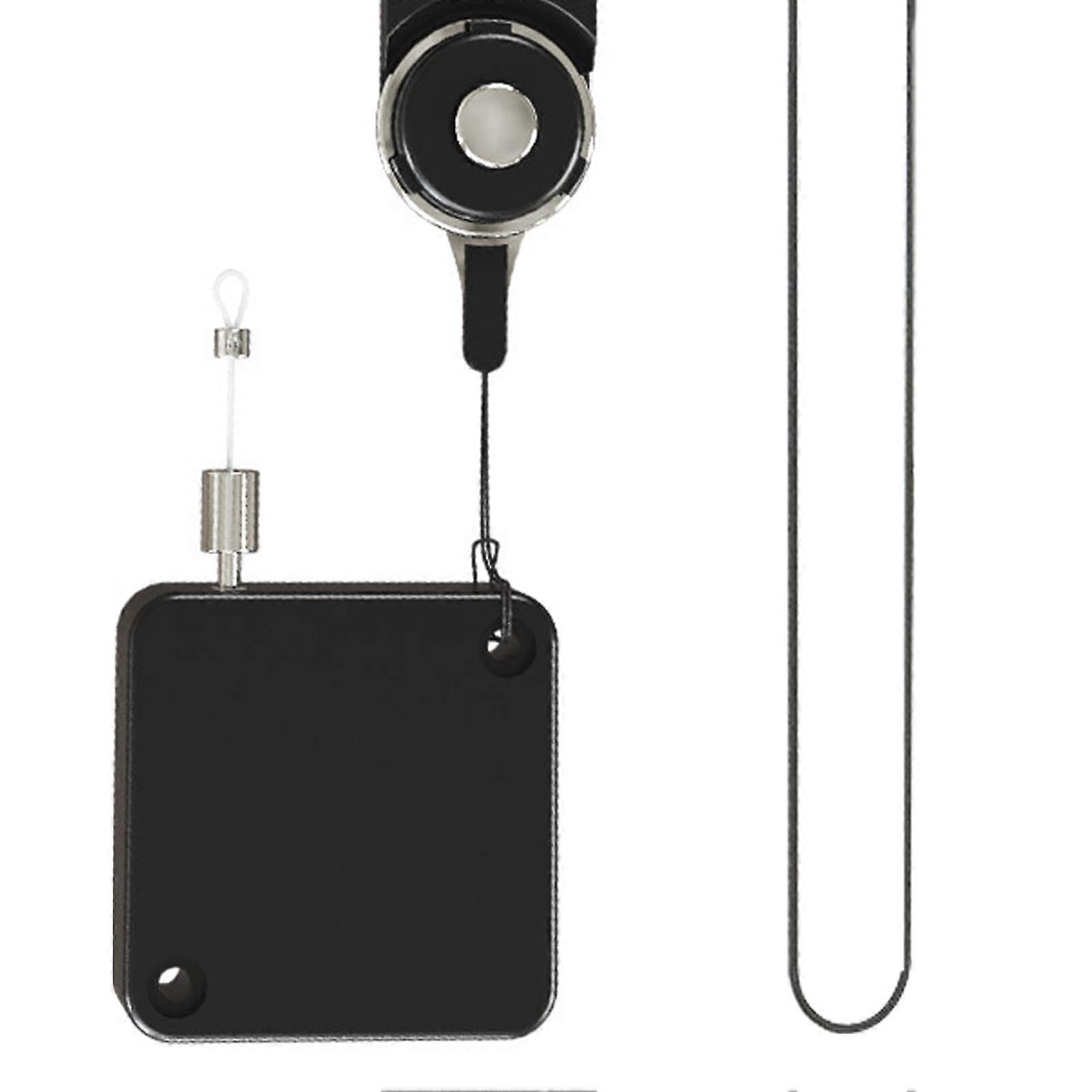 2m Automatic Telescoping Leashes For Cockatiels, Adjustable Outdoor Training Leashes Black