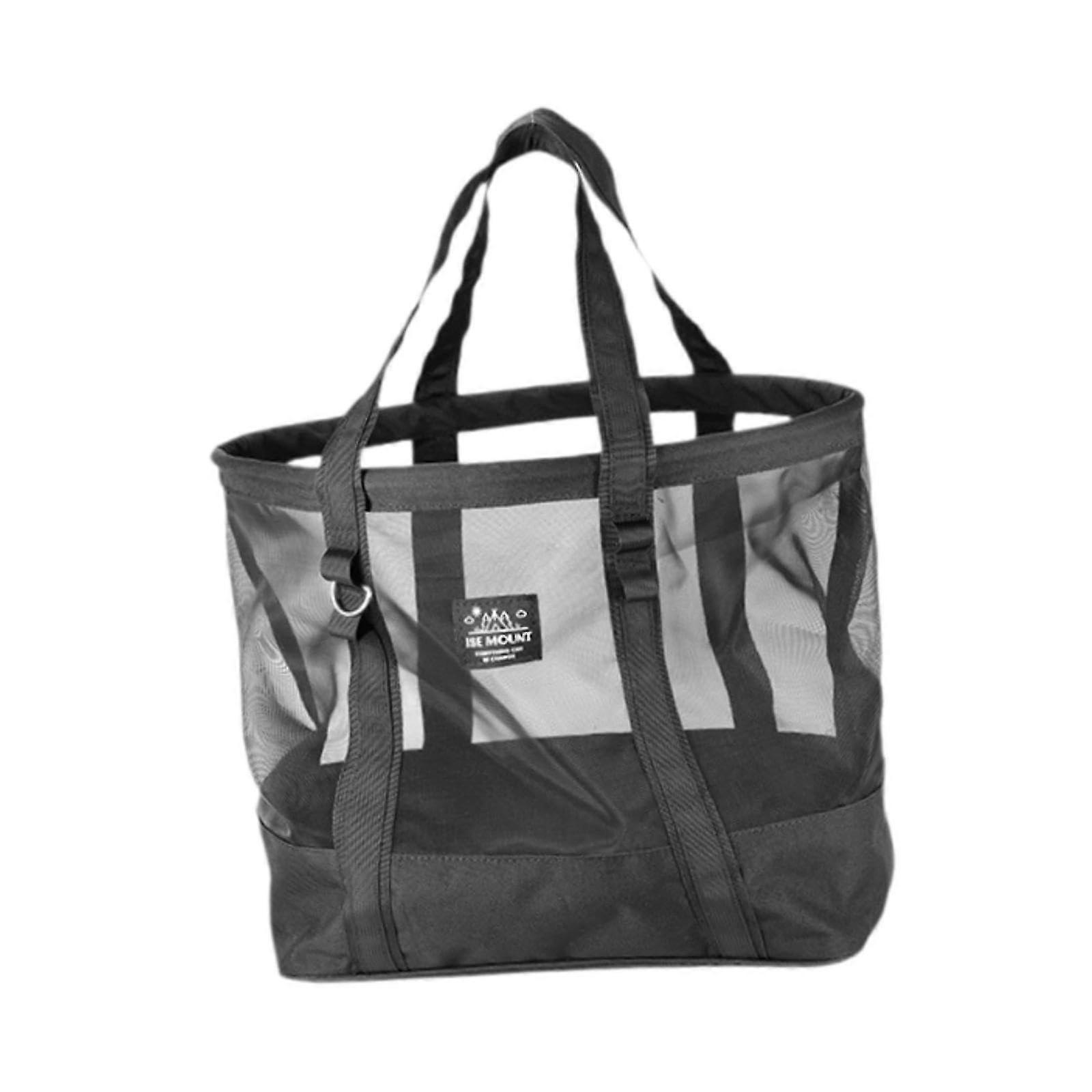 Camping accessories mesh bag for beach and grill utensils