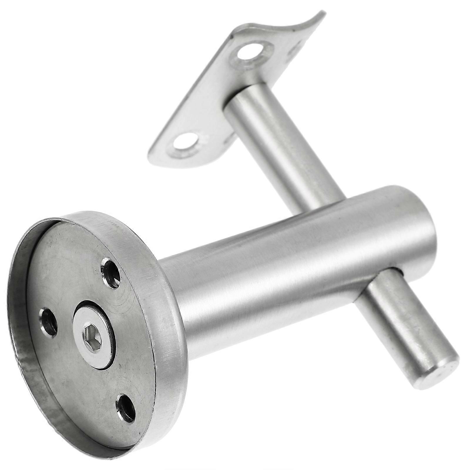 Stainless Steel Handrail Bracket for Home Use Silver Easy to Assemble 1pc