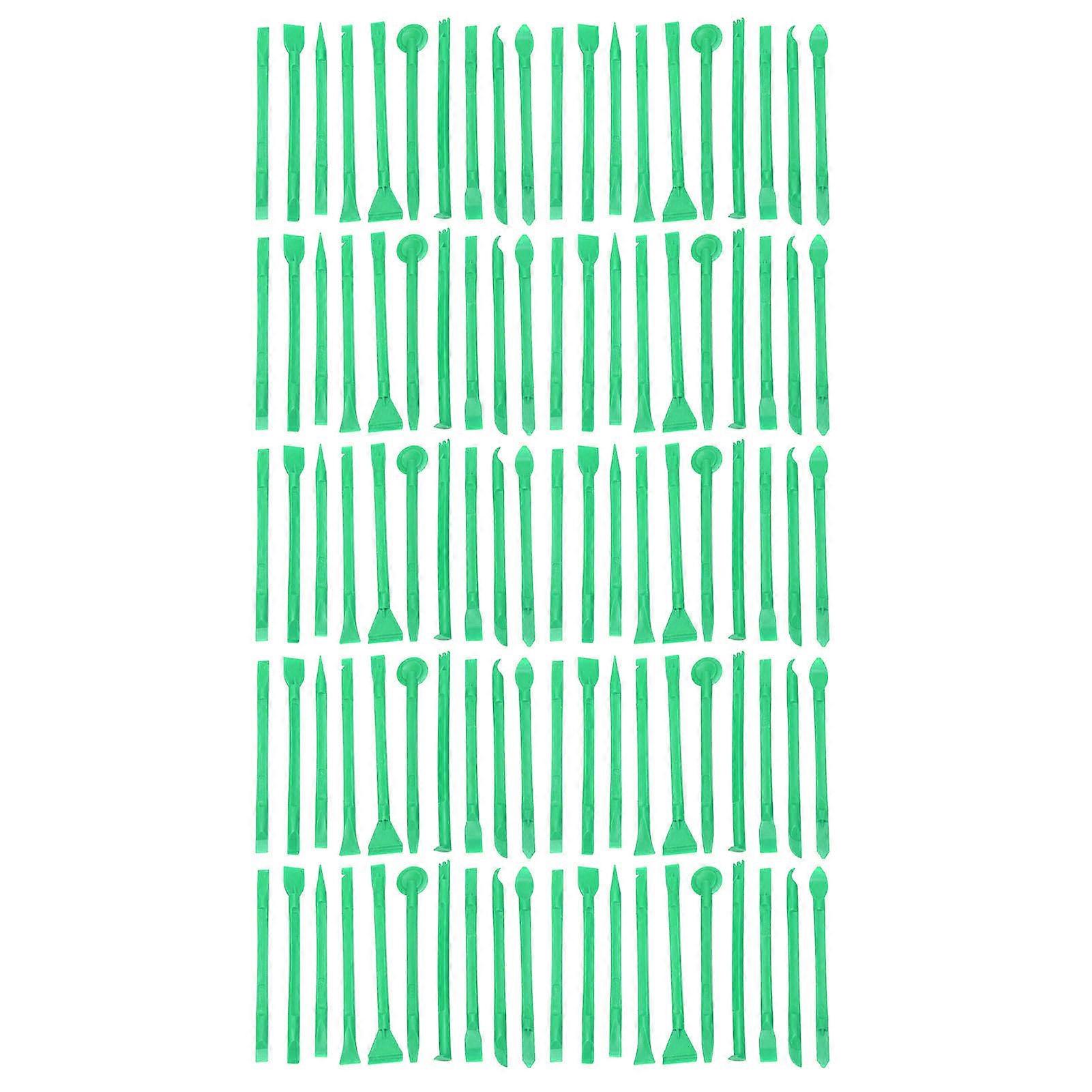 100PCS Antistatic Spudger Multifunctional Light Weight Soft ABS Universal Pry Opening Tool for Phone Repair Green