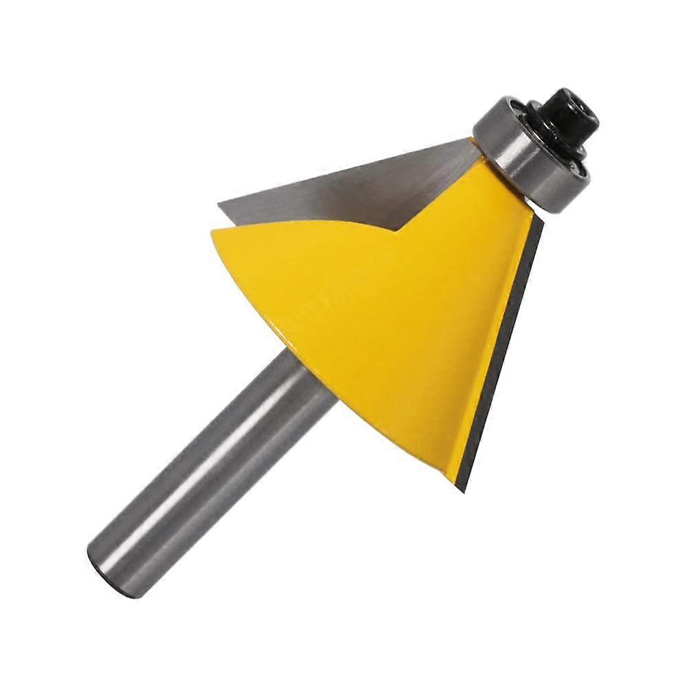 1pc 8MM Shank Bevel Router Bit 15 22.5 30 Degree Cutter for Wood Machine (15 Degree)