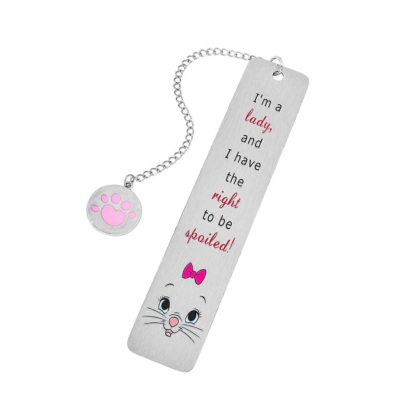 Kitten Bookmarks Stainless Steel Reading Bookmarks Book Page Divider Page Marker for Book Lover Student Teacher Reader Multicolor