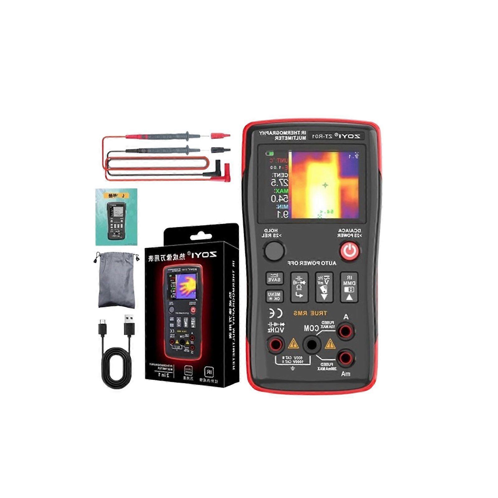 ZOYI ZT-R01 2-in-1 warmtebeeldmultimeter 3232 IR, 4-cijferig, True-RMS