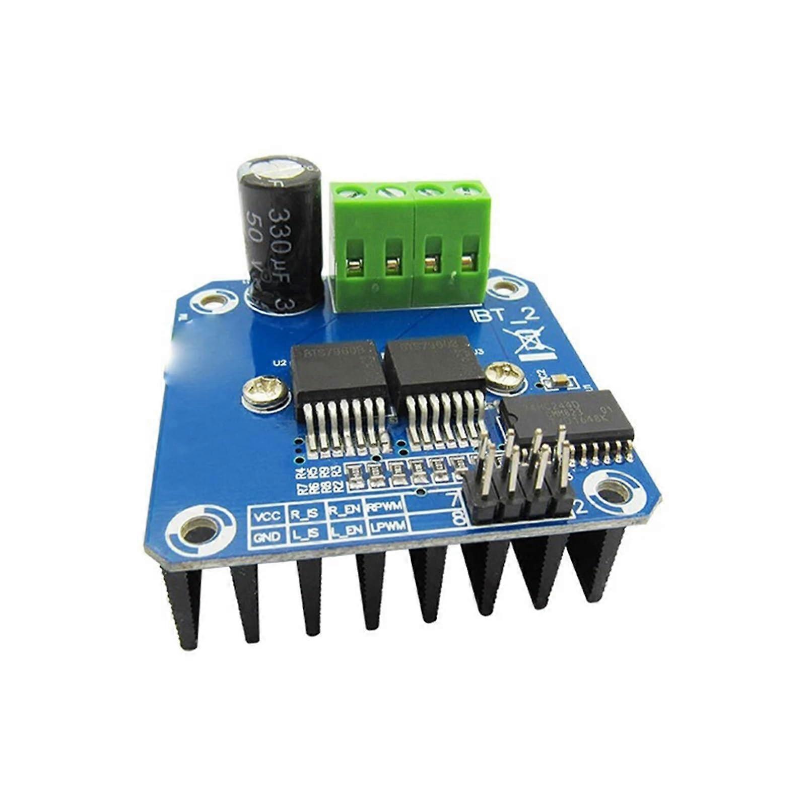 Double BTS7960 B BTS7960B DC 43A Stepper Motor Driver Module HBridge PWM Module