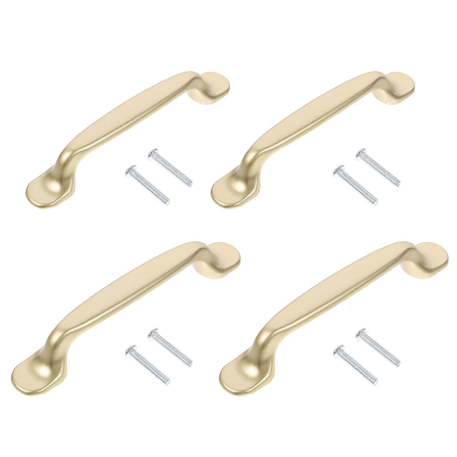 Drawer Handle Pull Kitchen Pulls Cabinet Handles Modern Design Golden 26x2cm Easy Installation 4Pcs