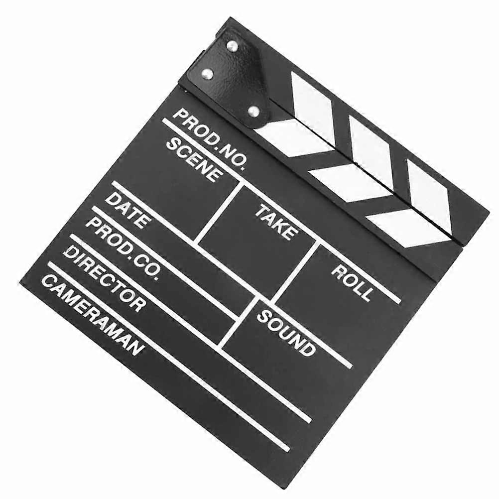 Black Synthetic Material Clapper Board for Film Directing and Play, Fun Photo Prop for Kids and Adults