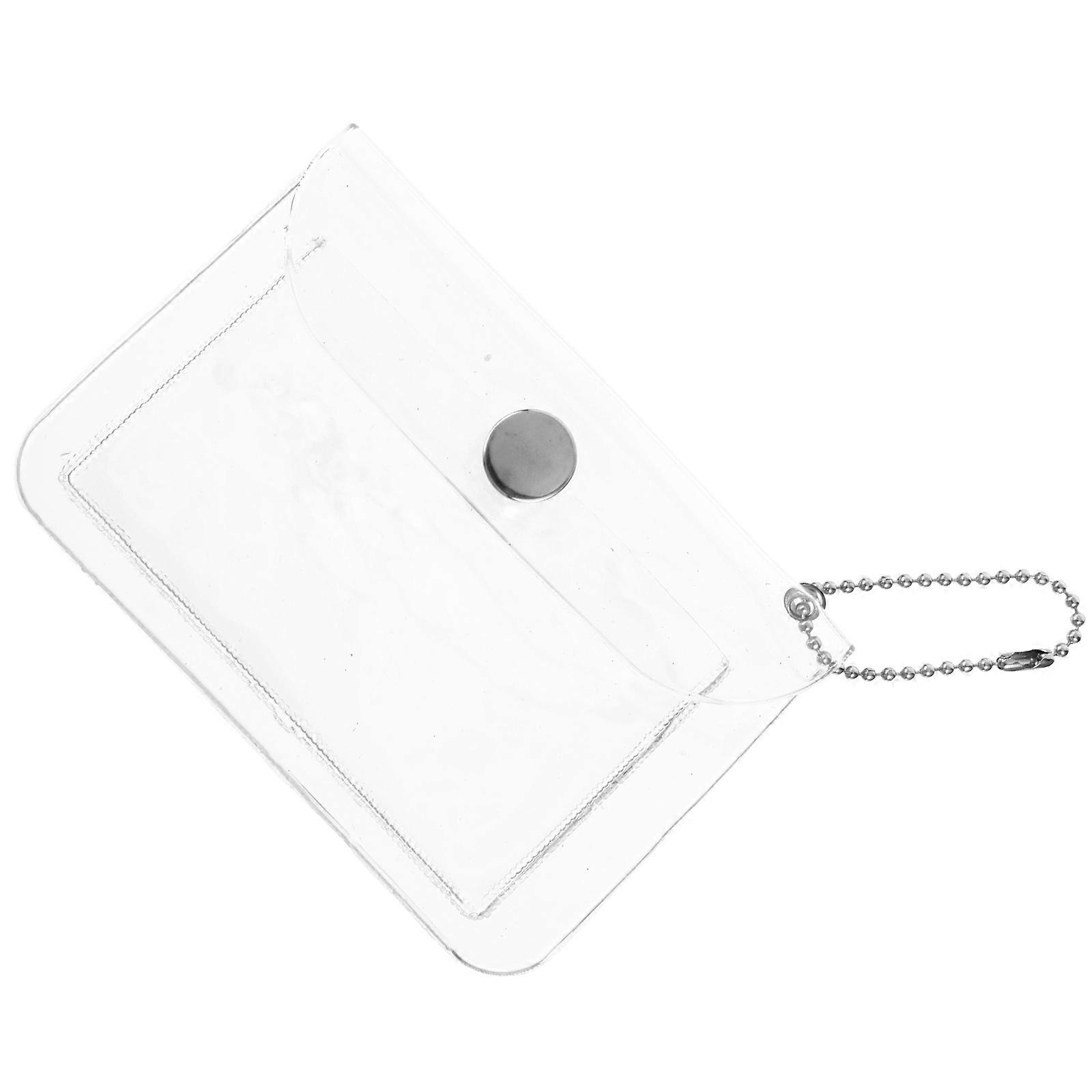 Transparent PVC Women Bag with Rope Design for Storage Use Suitable Size for Cards
