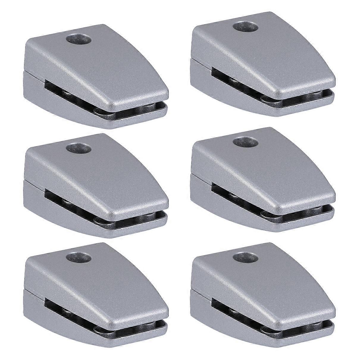 Aluminum Alloy Screen Clip for Glass or Wood Board 2-15 mm Divider Bracket Set of 6