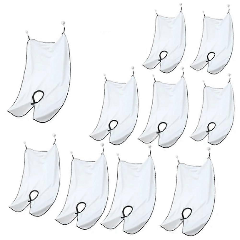 Shaving Apron Beard Hair Catcher Pack of 10 Waterproof Easy-Install Durable Cape with Suction Cup for Men