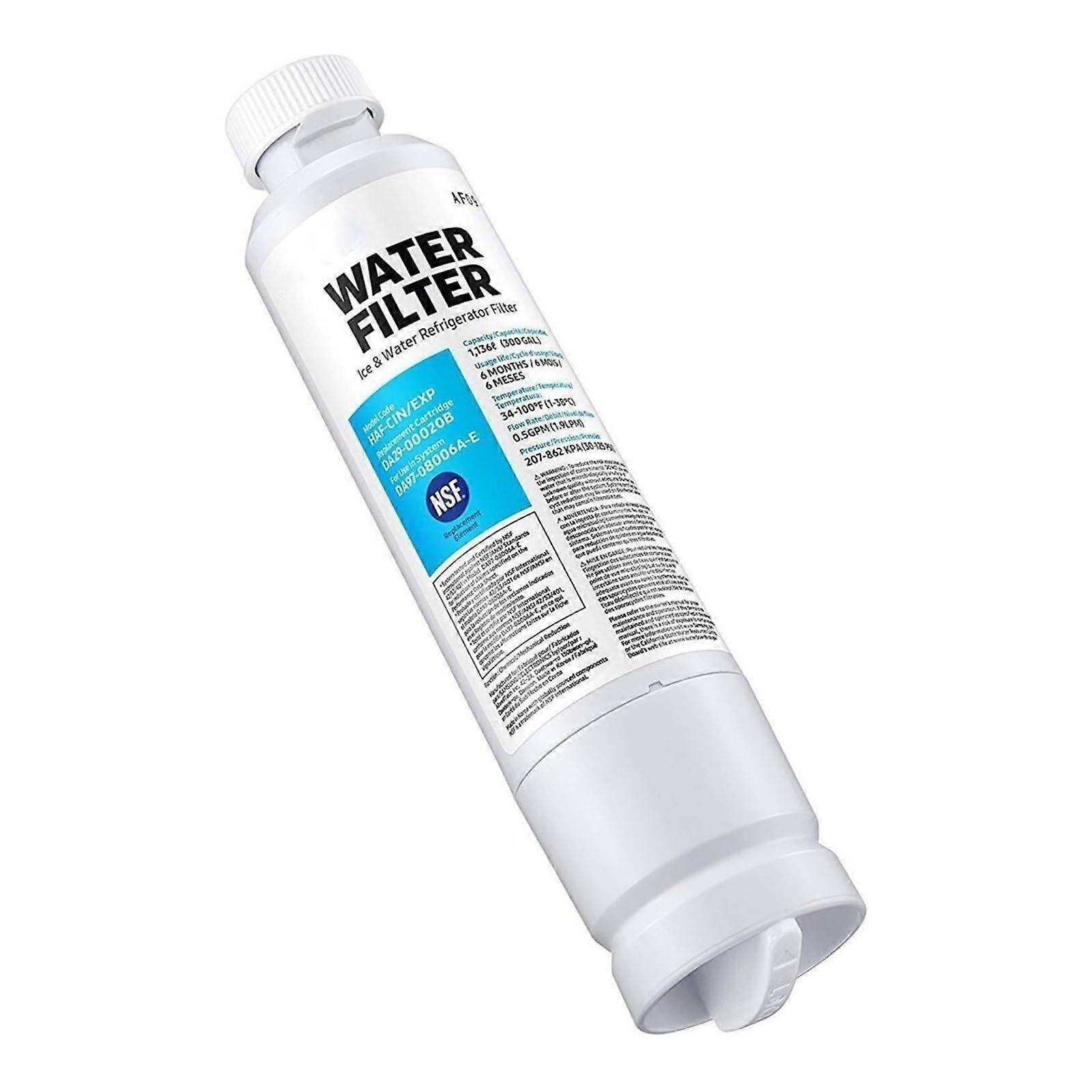 Refrigerator Carbon Cartridge Water Filter Replacement, Compatible With Samsung Natural Replacement Da29 00020b