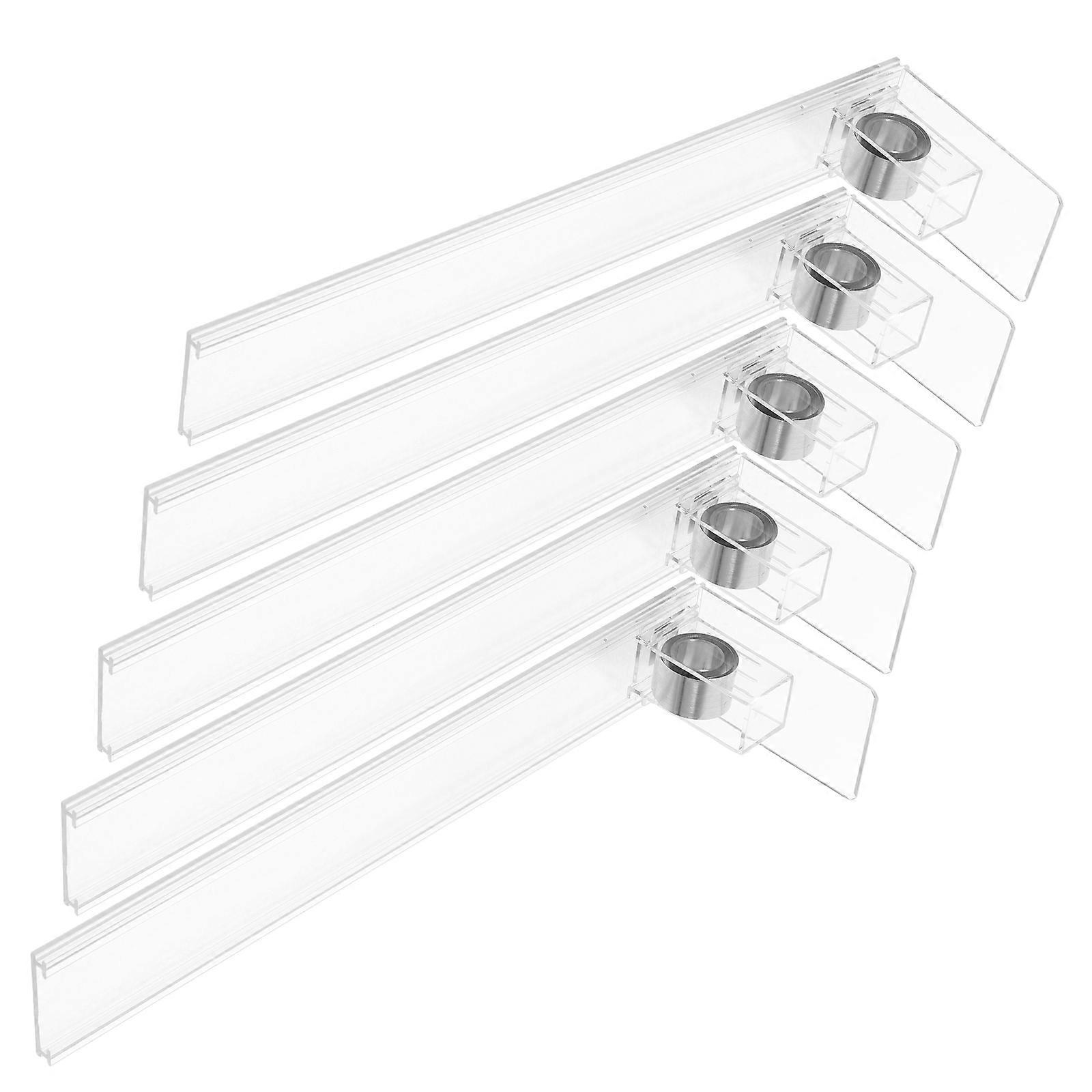 Transparent 5Pcs Automatic Drink Pusher for Fridge with Self-Pushing Function