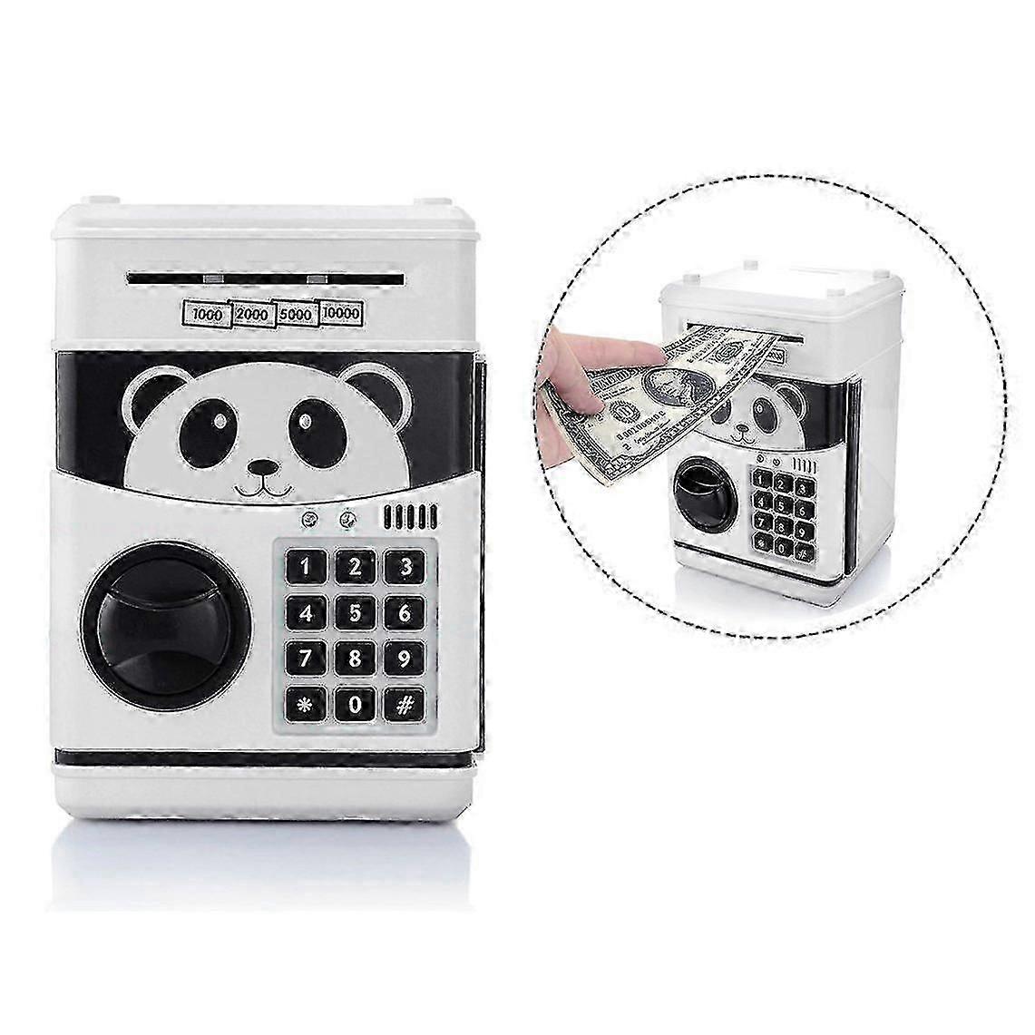 Cartoon Piggy Bank Coin Piggy Bank Atm Deposit Machine Automatic Panda Piggy Bank Code Locks For Children