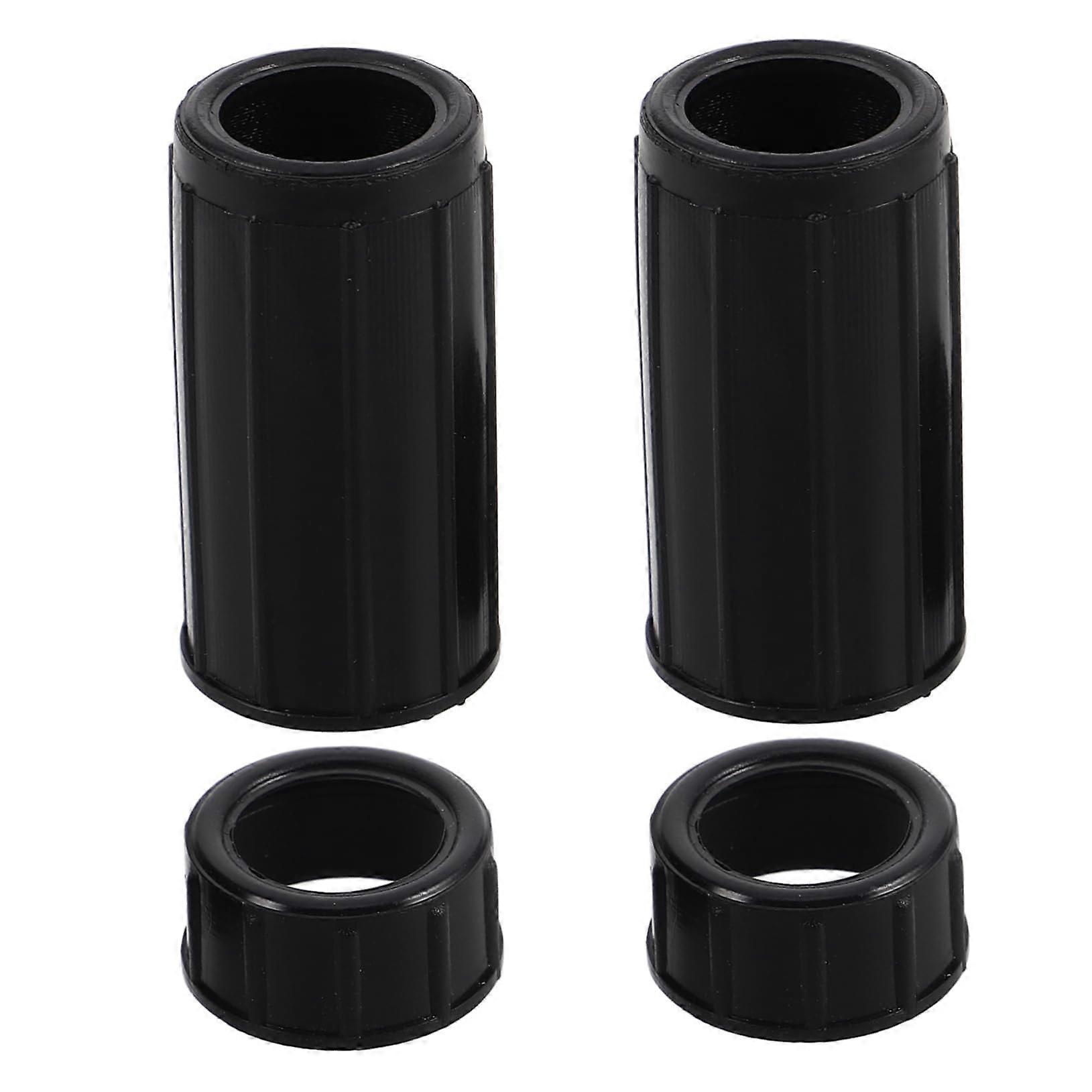 Flute Protection Cover Set for Instrument Parts and Accessories, Plastic Black, Compatible with Most Flutes