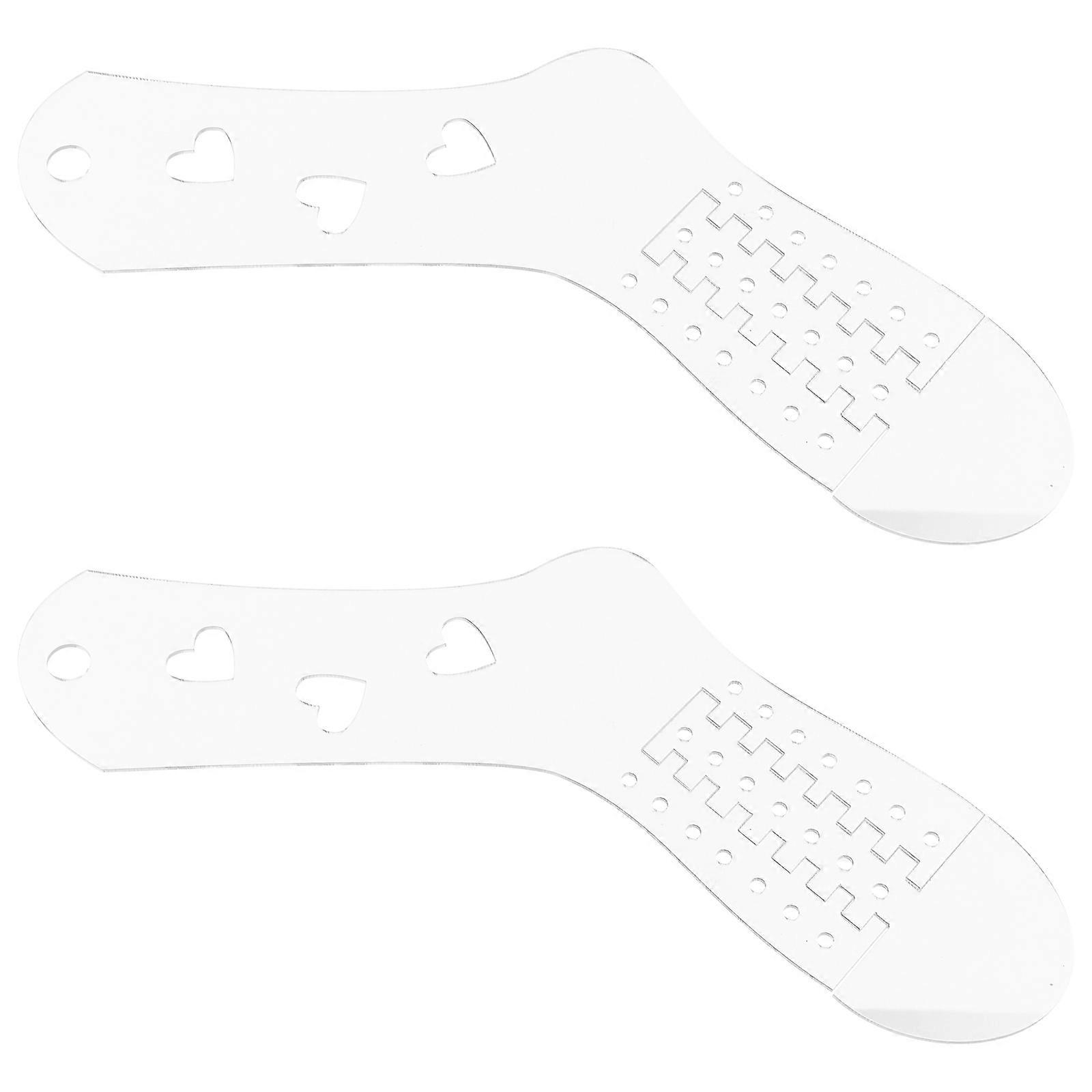 Acrylic Sock Blockers for Knitting, Crochet, and DIY Craft Projects – Smooth Edge Design for Easy Display and Storage