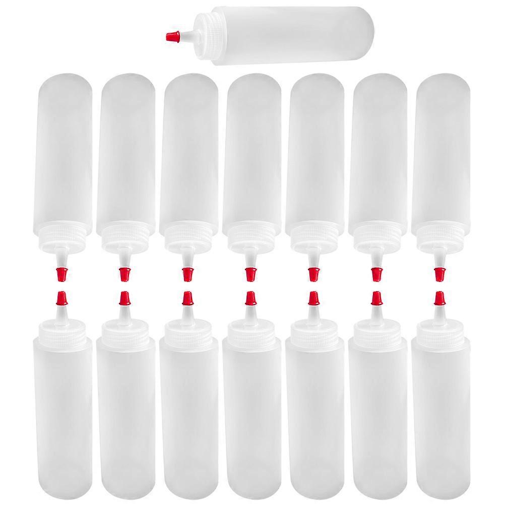 15pcs Condiment Squeeze Bottles Ketchup Dispensers Soy Sauce Salad Dressing Dispensers