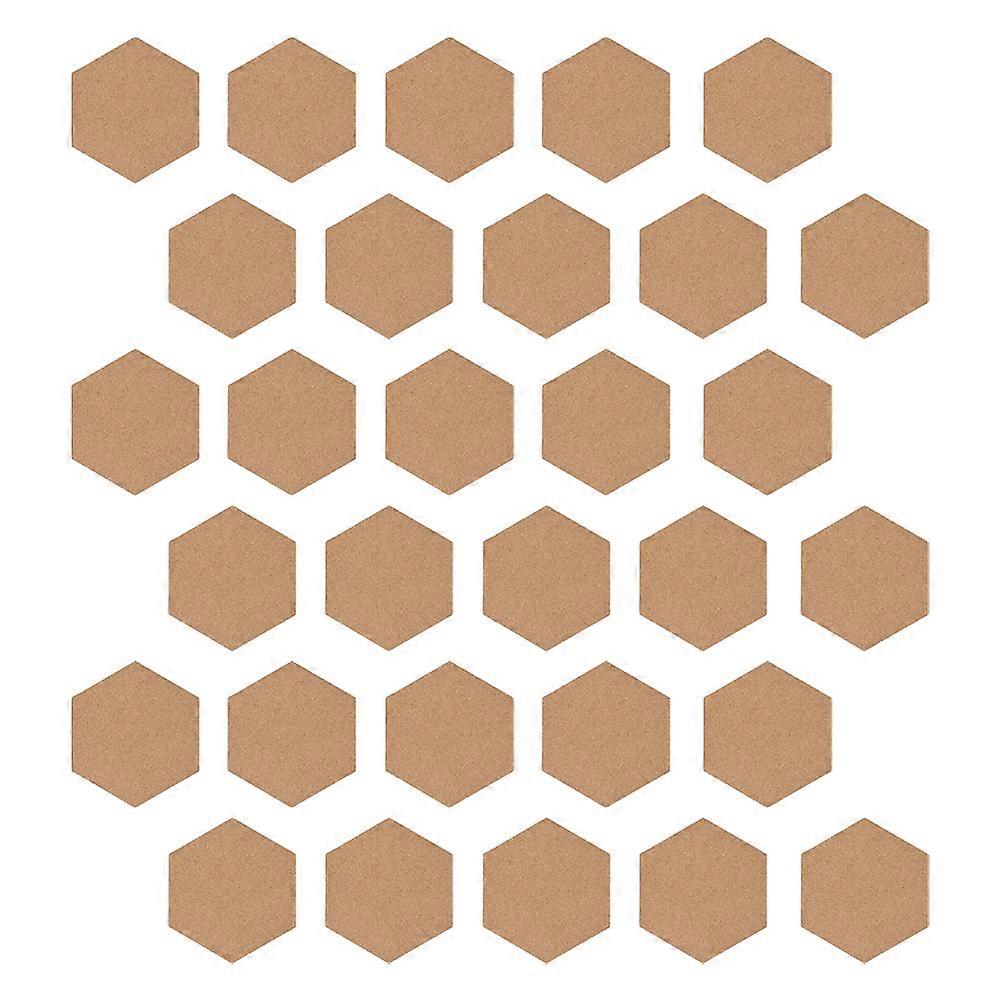 Khaki Cork Coasters for Protecting Table HeatResistant and Nonslip Cup Pads for Home 30 Pieces