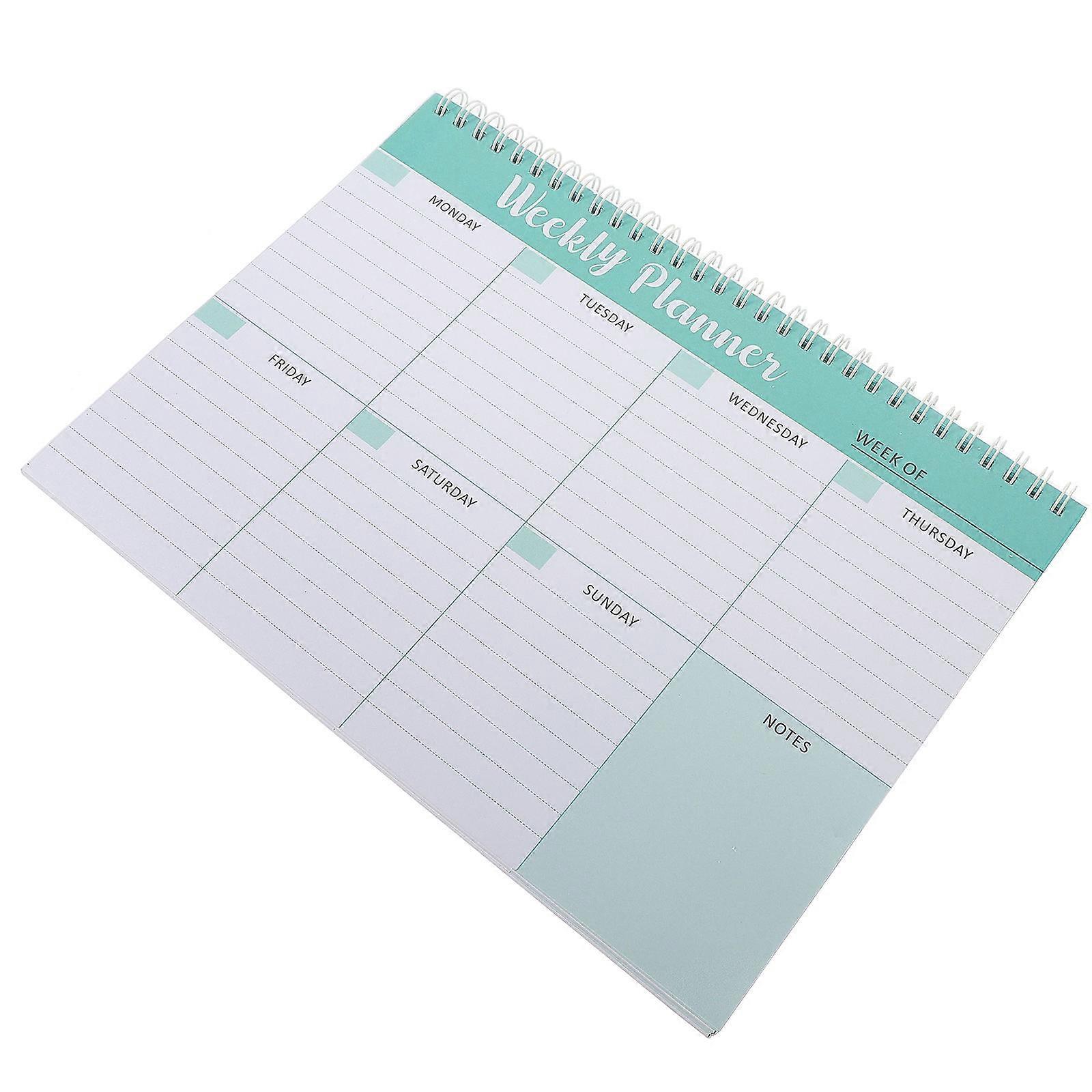 Homeschool Weekly Schedule Planner Notepad – Daily Academic Organizer with Tear Away Sheets for Study and Personal Notes