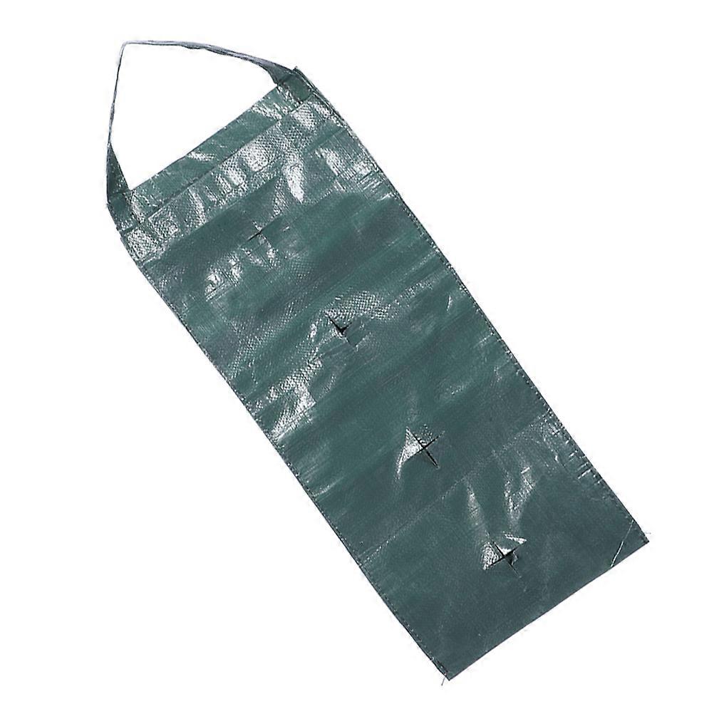 Green Plant Bag for Garden with Spacesaving Wallmounted Design 4 Pockets for Growing Vegetables and