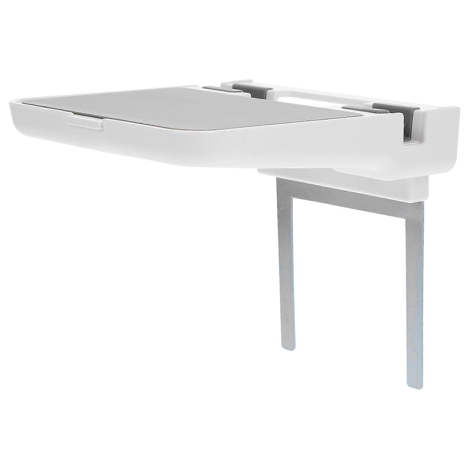 White ABS Wall Organizer with Storage Space for Camera No Assembly Required