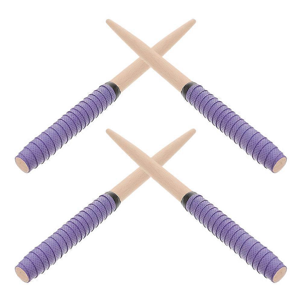 Perküsyon Çubukları Set Uygulaması Gençler Ahşap Malzeme 13.8 × 0.8 × 0.8in Eşsiz Görünüm 4 Adet
