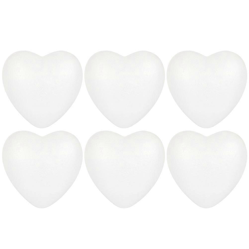 Craft Foam Balls 6Pcs Heart Shaped For Valentine'S Day And Christmas DIY Decorative Supplies