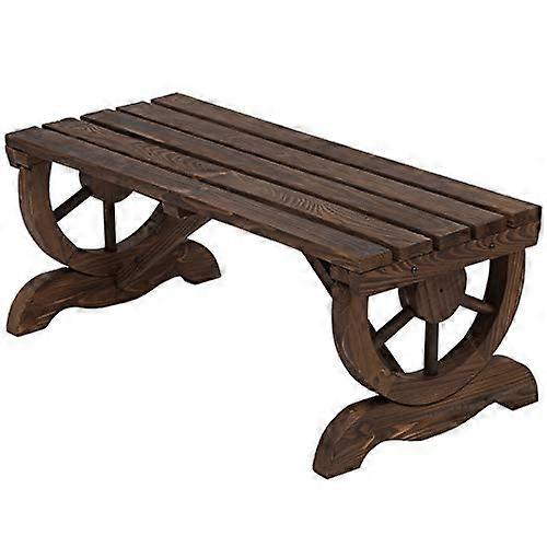 Puutarhapenkki "kärrynpyörät"  98 Cm