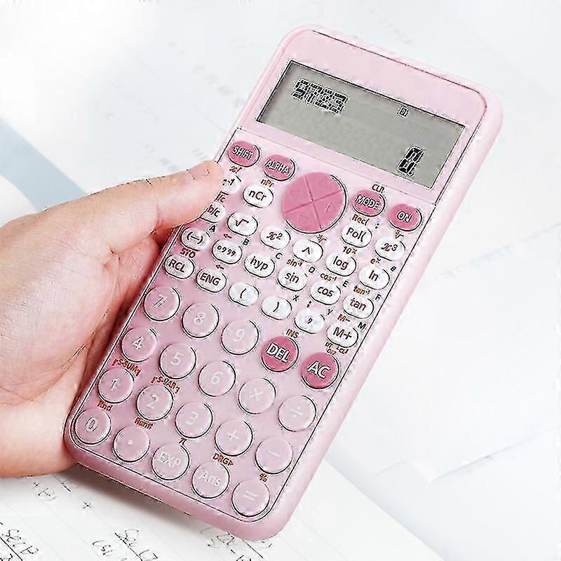 Compact Scientific Calculator with Two-Line Display, Multi-Function, Portable Design for Students and Office Use