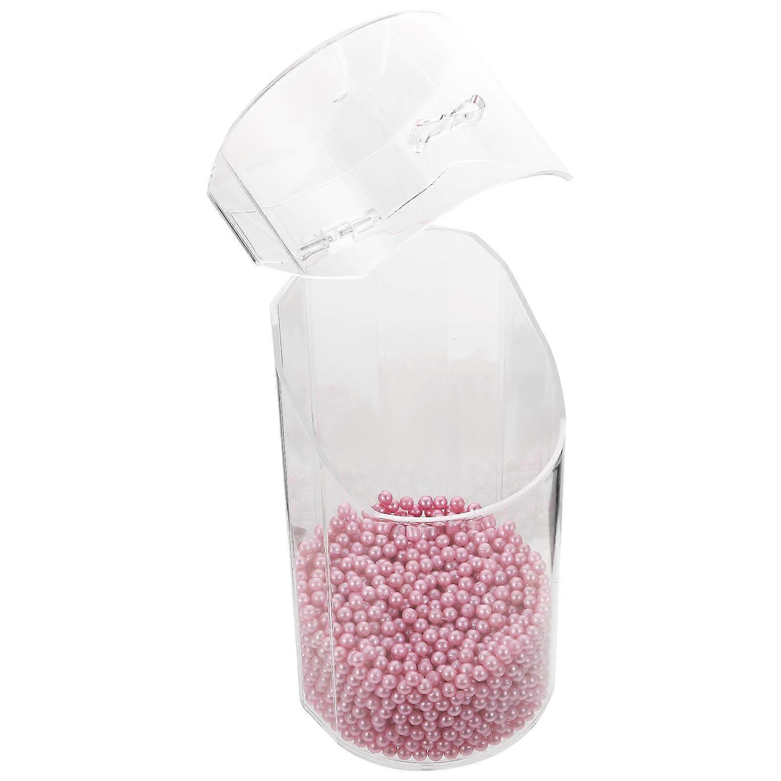 Acrylic Storage Container for Makeup, Large Capacity with Dustproof Lid
