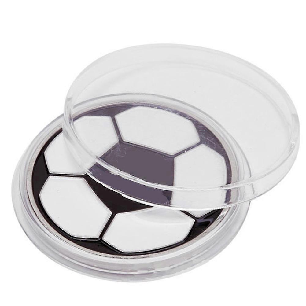 1PC Soccer Flip Coin Football Judge Referee Toss Coin Tool with Plastic Case
