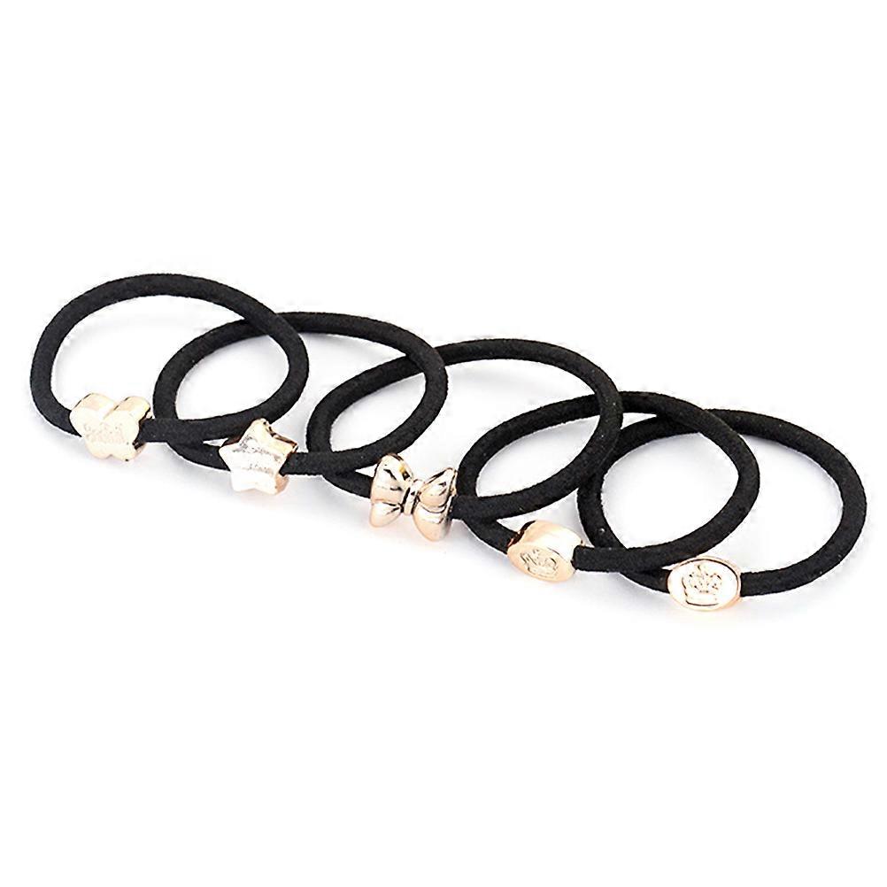 Prestazioni Elastici Per Capelli Per Ragazze E Donne In Tutte Le Occasioni Assortito Colore Elastico Titolari 5 Pz