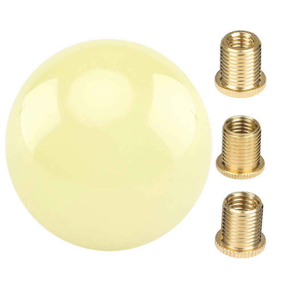 Green Lever Knob for Car Use Stylish Acrylic Material with Design Fits Various Sizes 3 Adapters Included