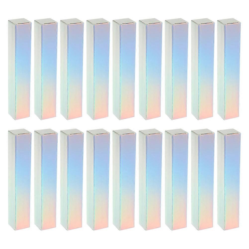 20pcs Lipstick Packaging Boxes, Paper Gift Wrapping Containers, Lip Gloss Holders, Solid Color, Lightweight & Compact for DIY Cosmetic Storage