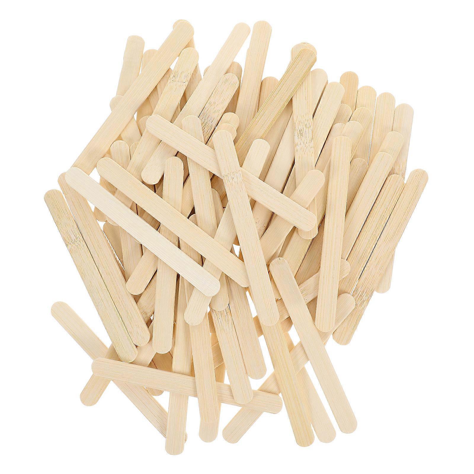 Bamboo Sticks for Cake Pops and Caramel Apples with Smooth Finish Beige Color 100PCS