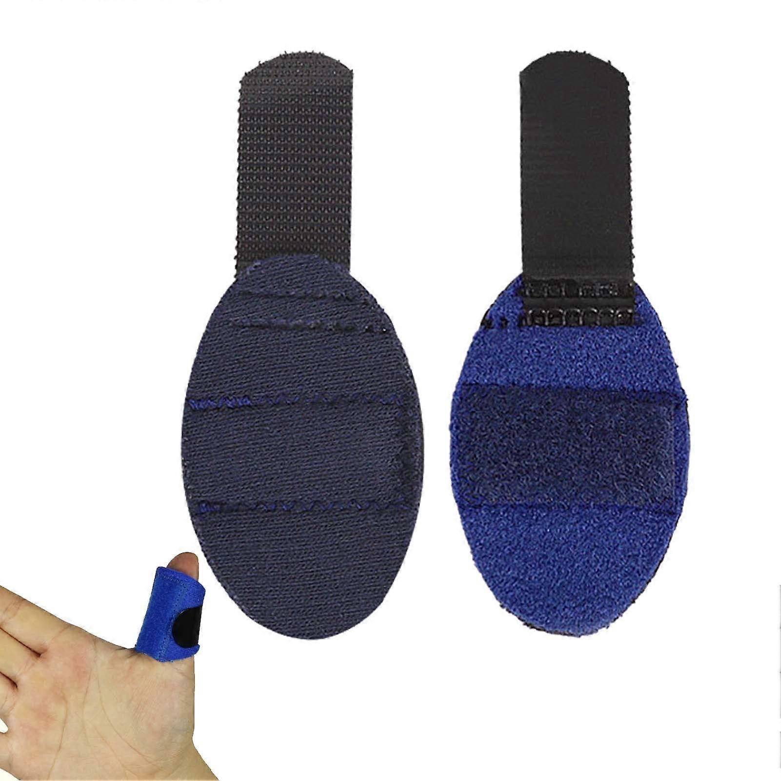 Finger Trigger - Tendon Lock Release Stabilizer Knuckle Wrap for Tenosynovitis Hands, Blue Support Brace