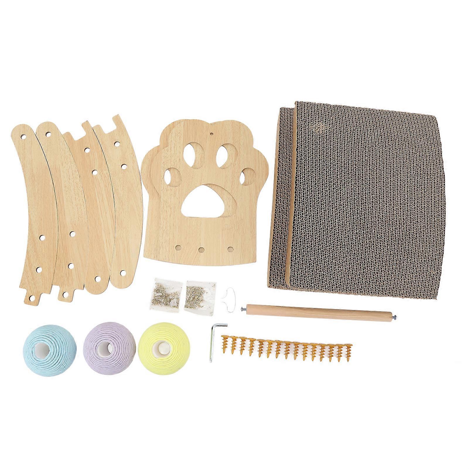 Cat Board Furniture Protection Rest Play Multifunctional Sisal Cat Scratcher for Indoor Cats