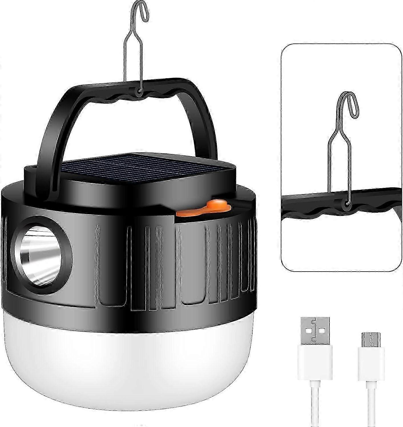 2025 Rechargeable Solar Powered Multi-Function Camping Light for Outdoor Camping