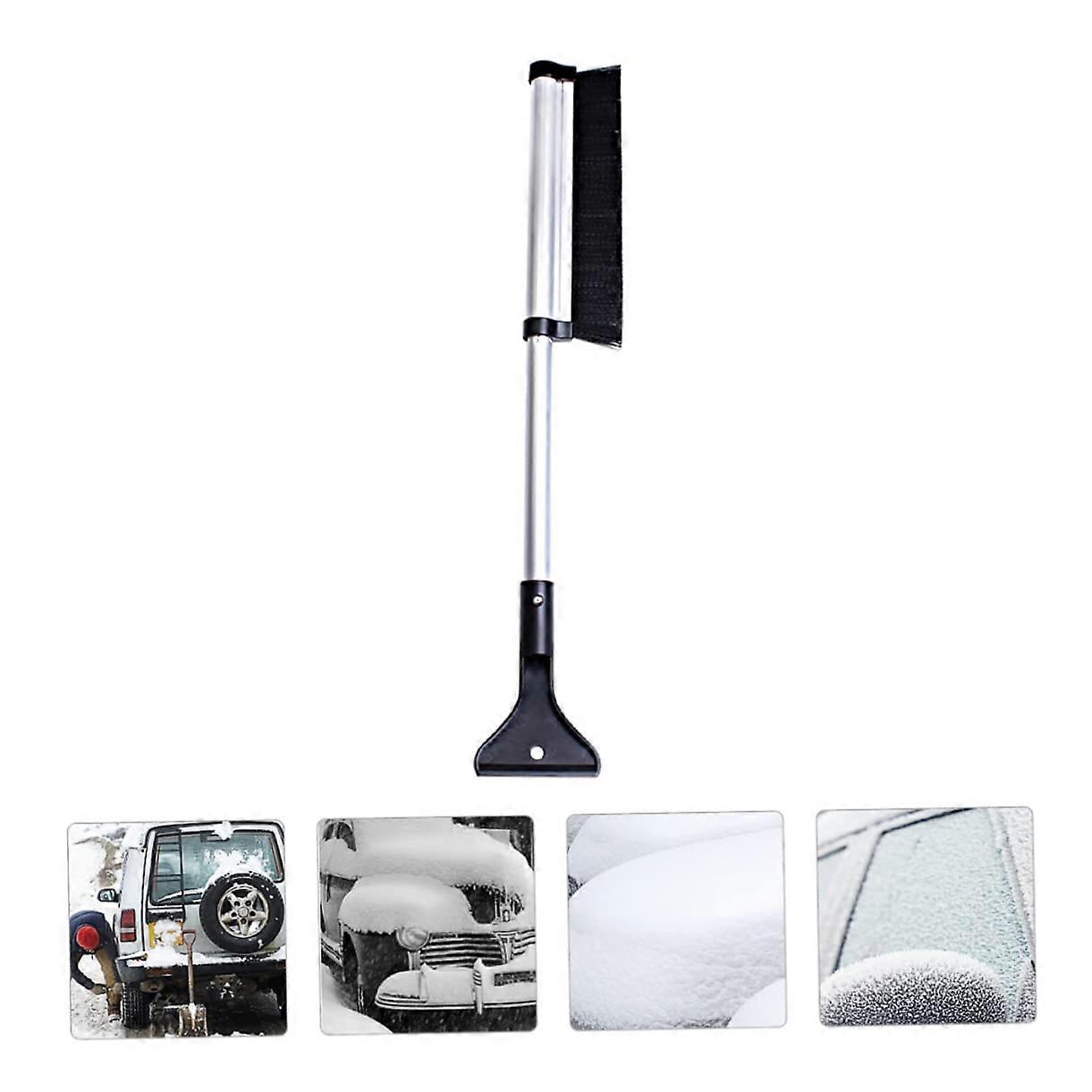 1 Piece Telescopic Snow Brush with Extendable Snow Shovel for Cars, Practical for Snow and Ice Removal in Winter, Durable and Easy to Store.