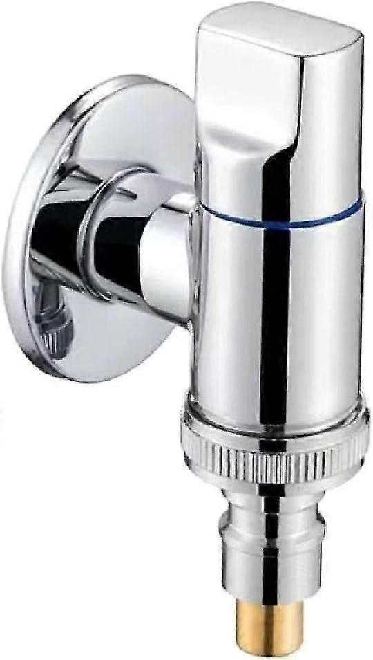 Washing Machine Faucets Soild Brass Single Cold Wall Mounted Mops Automatic Water Shut Off Valve Triangular Valve Water Shut Off Valve For From