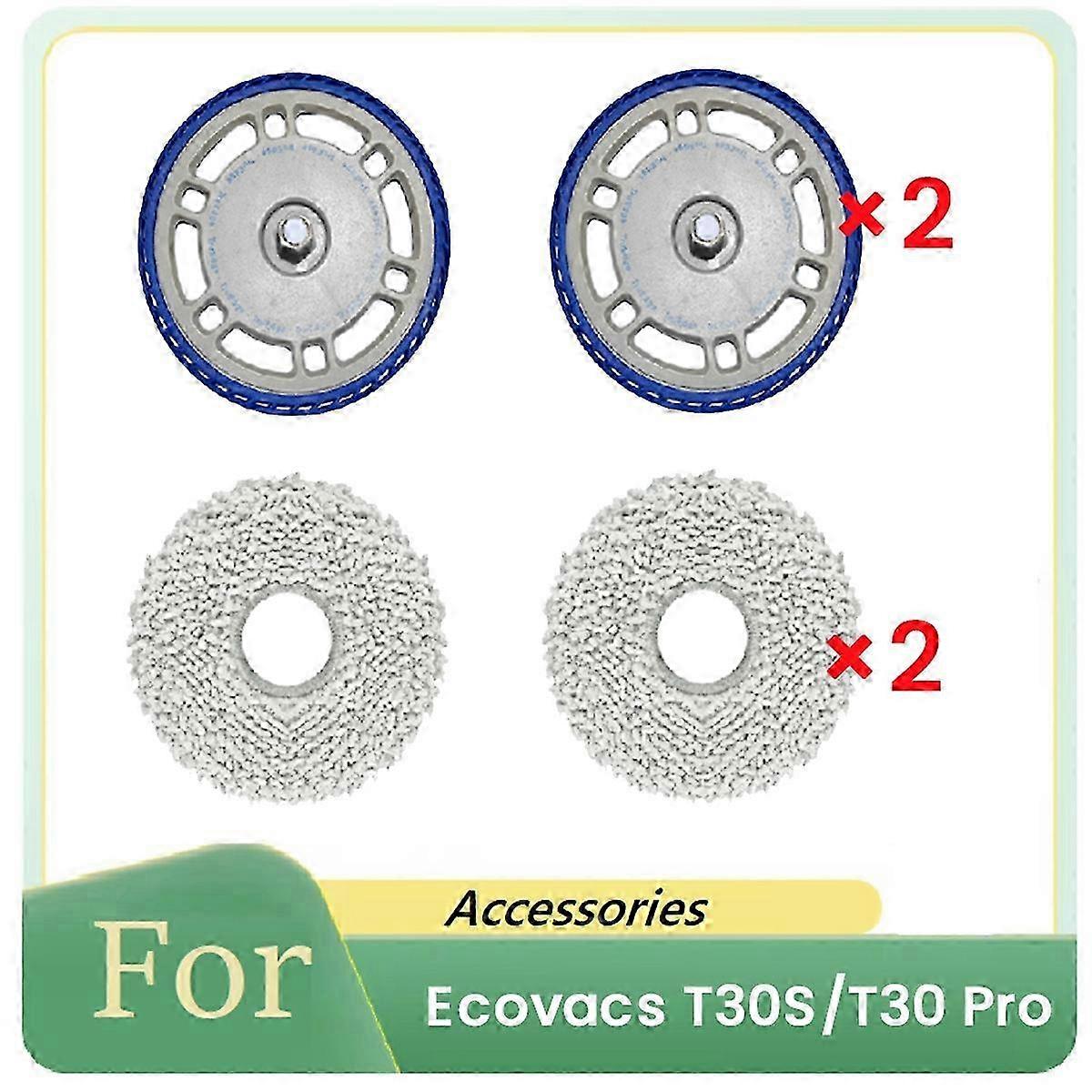 4Pcs Replacement Mop Holder for Ecovacs T30S/T30 Pro Vacuum