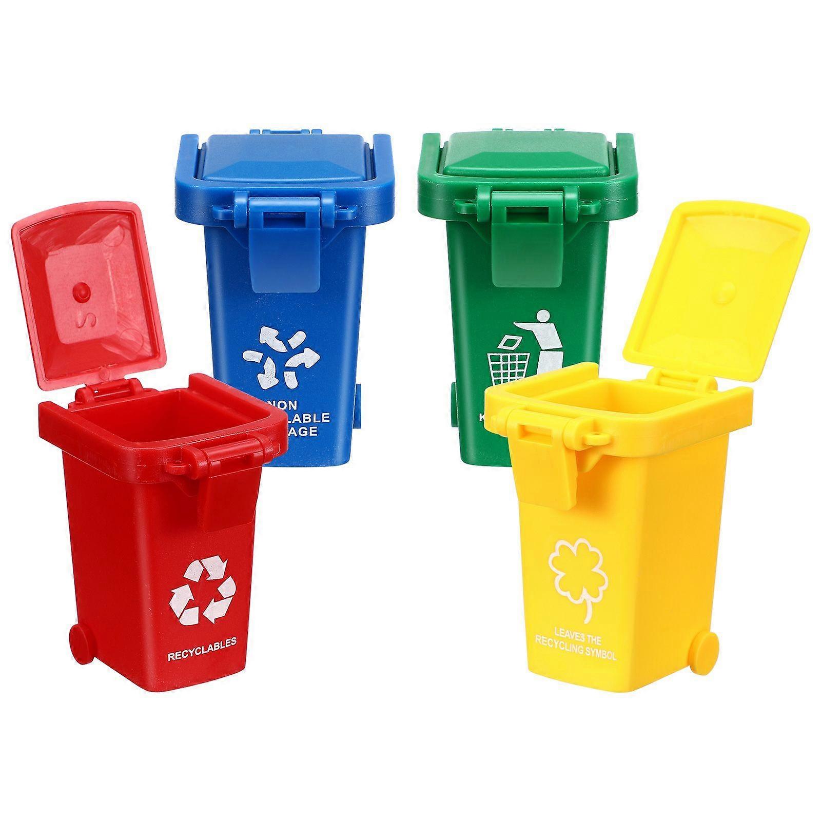 4Pcs Garbage Sorting Games Trash Can Toy Children Early Education Plaything