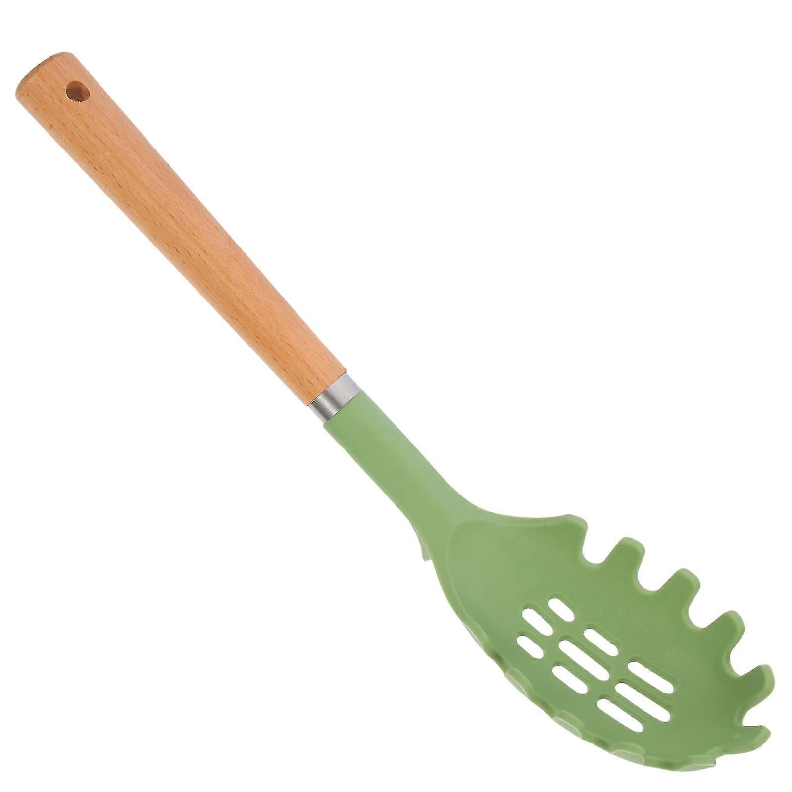 Pasta Fork Pasta Spoon Spaghetti Server Spaghetti Spoon Server Silicone Tool35.00X7.00X2.50CMGreen SZRH A-D