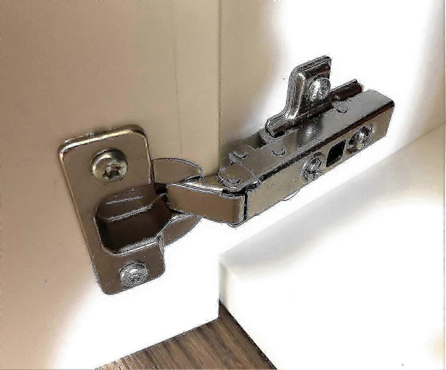 New Furniture Kit with 2 Hinges and 8 Screws for Ikea Besta, Fritids and Stuva Series