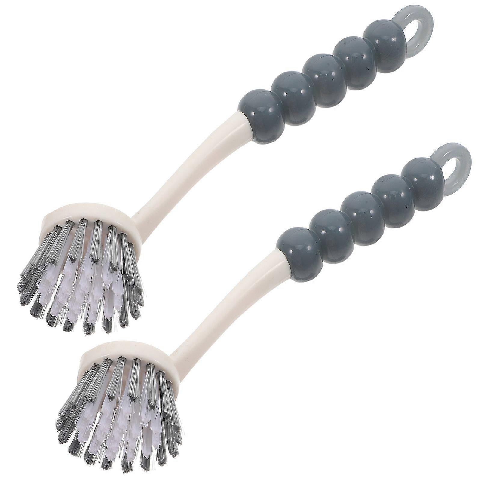 2 pc Plastic Brush Multipurpose Cleaning Brush Pot Brushes Dish Brush