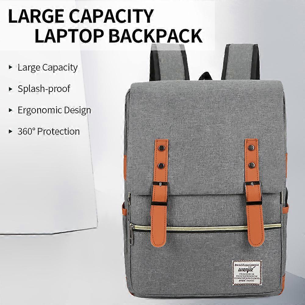Wine Red Large Capacity Computer Backpack Set with USB Port - Stylish and Durable