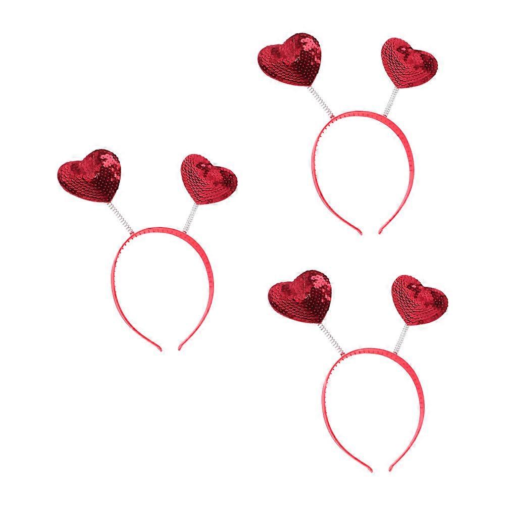 a polished and professional product description for your **Valentine's Day Heart Shaped Headband**:

 

### 🎀 3pcs Valentine's Day Heart Shaped