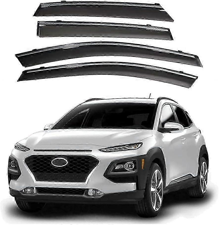 4pcs Wind Deflectors for Hyundai Kona 2017-2020