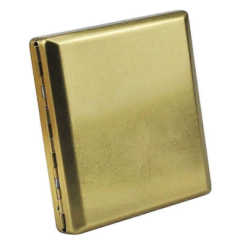 Brass 20pcs 84mm Cigarette Case Silver Knurled