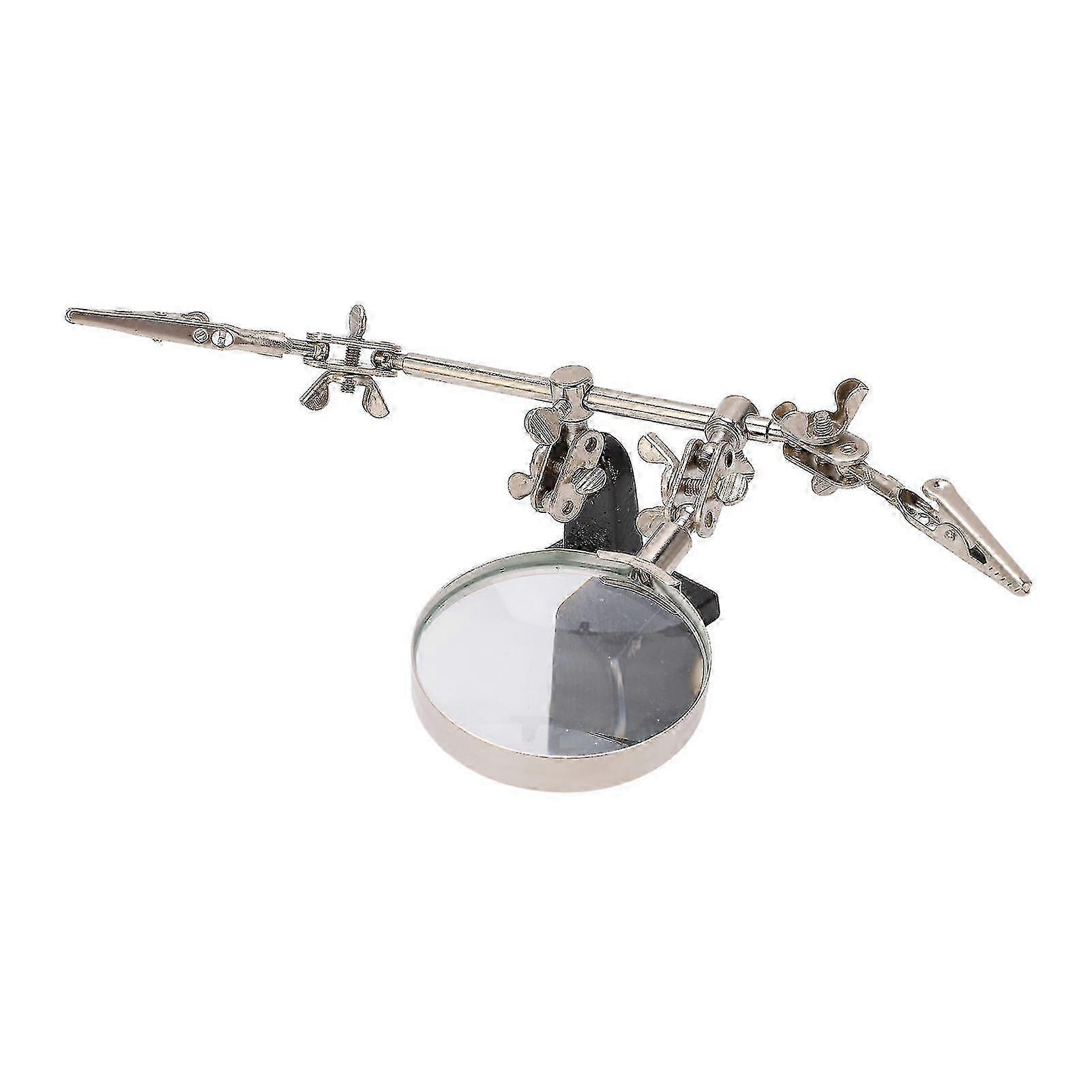 Optimized Magnifying Glass with Flexible Table Clip for Soldering - 3X Magnification for Electronics Maintenance Tasks
