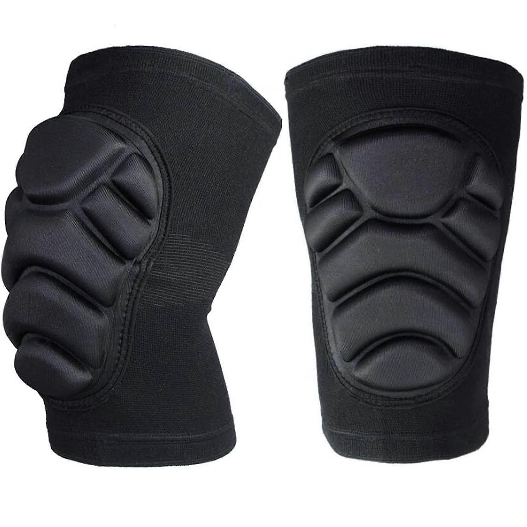 Knee Pads For Sports, Volleyball Knee Pads, AntiSlip Breathable Knee Sleeve Soft Padding, Size M, Black